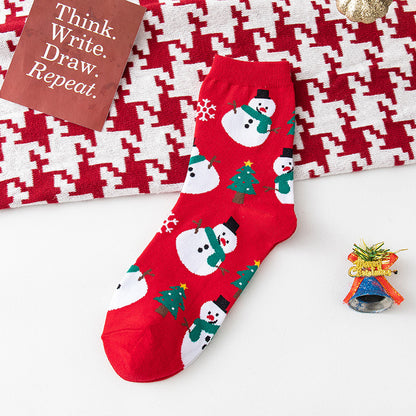 Christmas Santa Claus Elk Warm Thick Socks