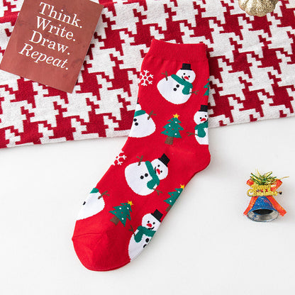 Christmas Santa Claus Elk Warm Thick Socks