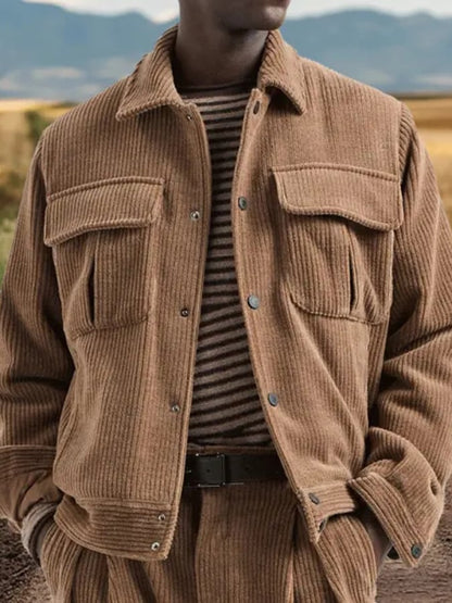 Men's Vintage Herringbone Hunting Jacket