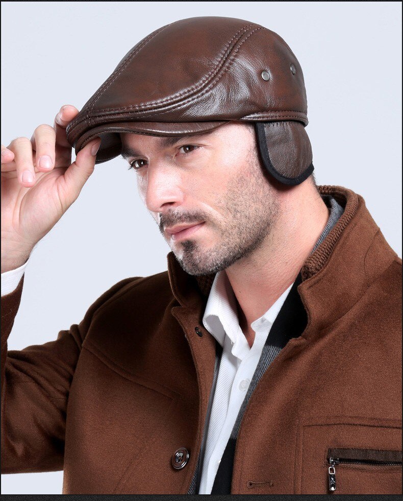 Classic leather hat