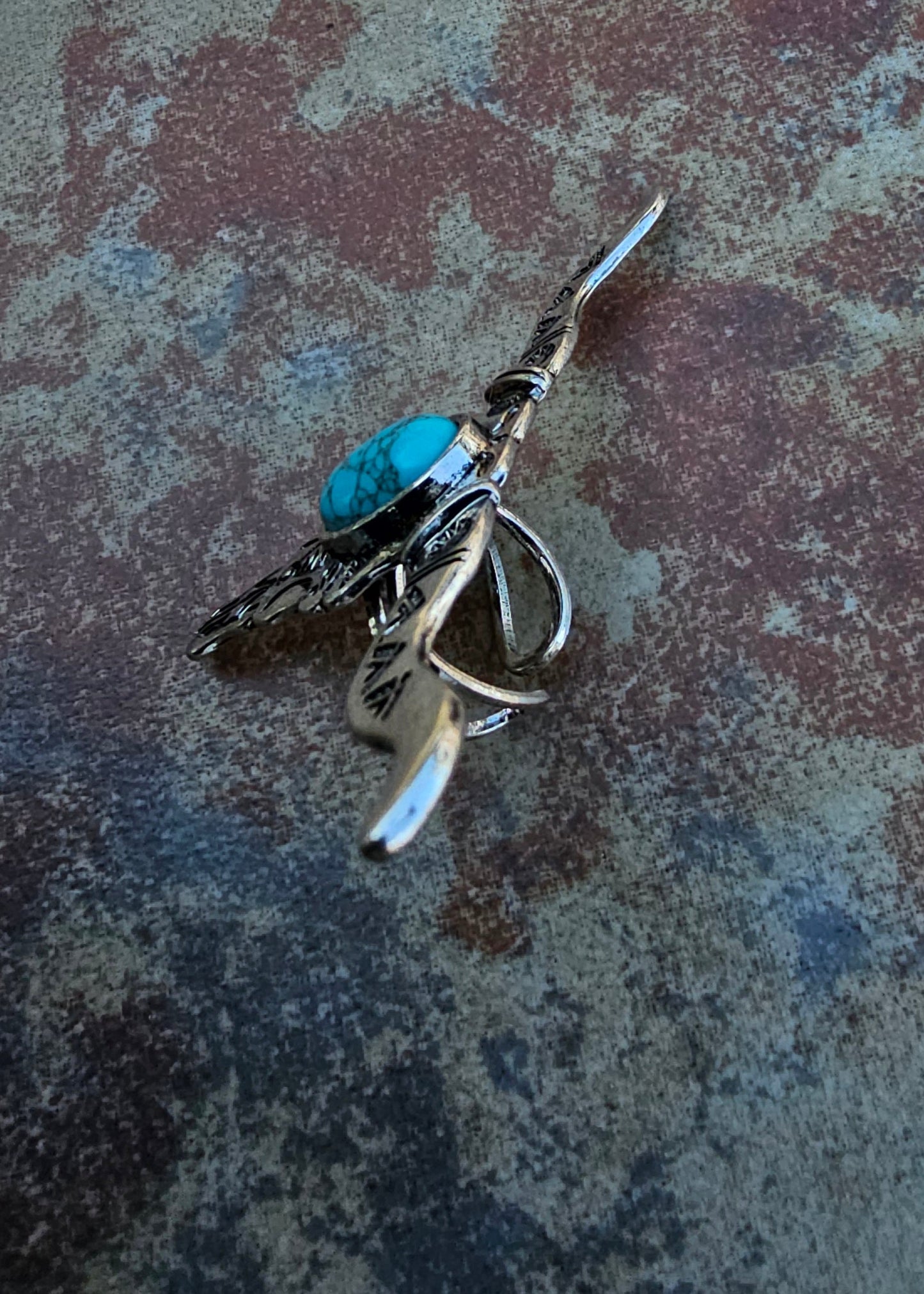 Turquoise Longhorn RIng