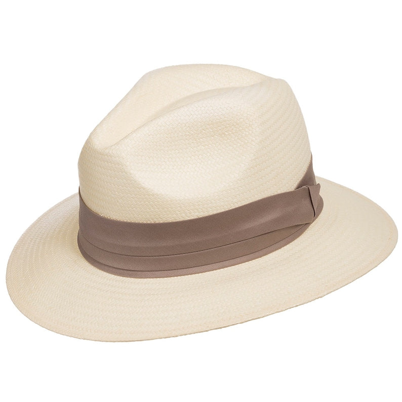 H&F Cristo Fedora Straw Panama Hat