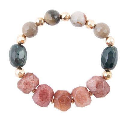 Cheyenne Ruby Quartz Chunky Bracelet