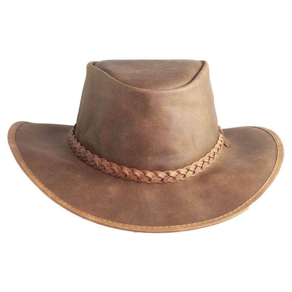 Crusher | Mens Crushable Leather Outback Hat