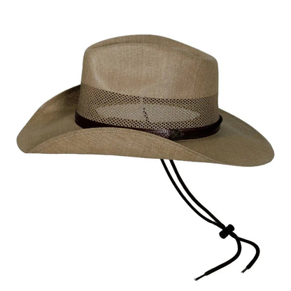 Florence | Western Curled Mens Straw Cowboy Hat