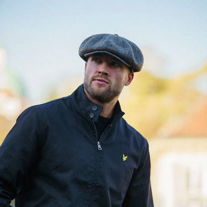 [Best Sale!]PEAKED CAPS Genuine Scottish Harris Tweed 8 Panels Man Cap