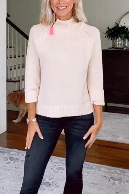 Women's Casual Turtleneck Knitted Sweater