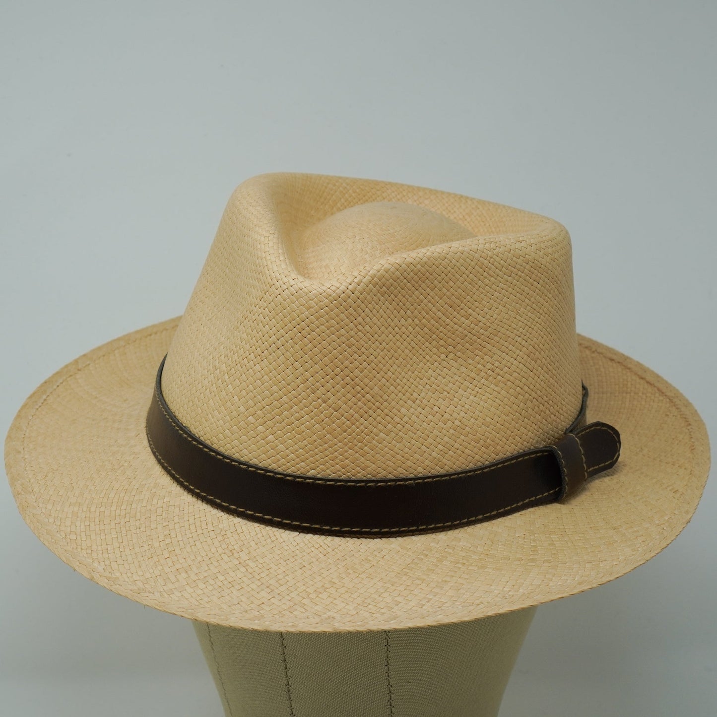 The Savanna - Leather Trimmed Teardrop Panama Hat-FREE SHIPPING