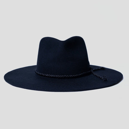 Classic Men's Felt Fedora Hat-Black