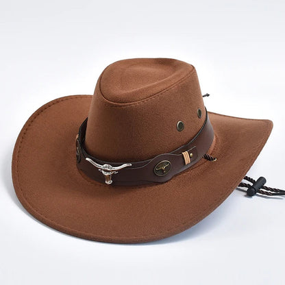 Suede Bison Western Cowboy Hat