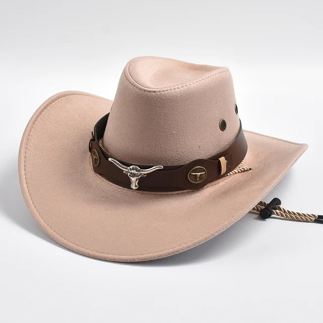 Suede Bison Western Cowboy Hat