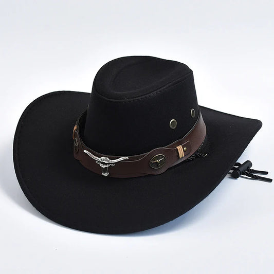 Suede Bison Western Cowboy Hat