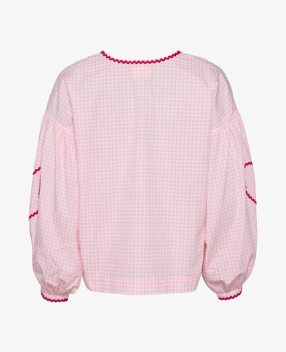 Organic Cotton Top - Pink Checks