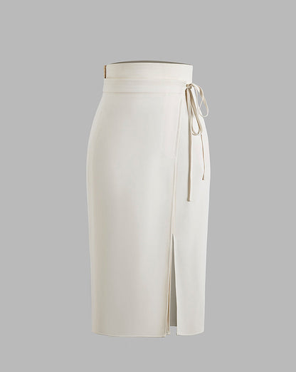 Isla Ivory Midi Skirt