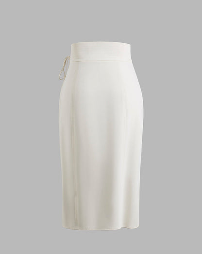 Isla Ivory Midi Skirt