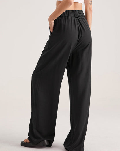 Oversized High Waisted Pleat Front Trousers