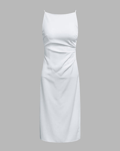 Silent Sea Boat Neck Midi Dress