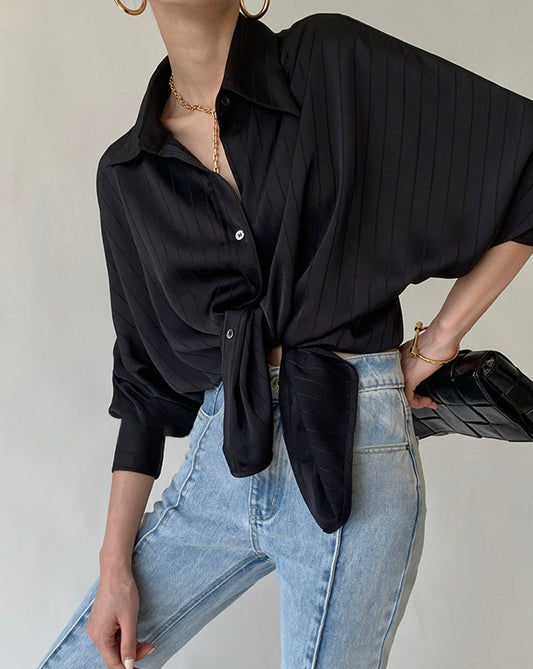 Charlotte Oversized Button Up Collared Shirt