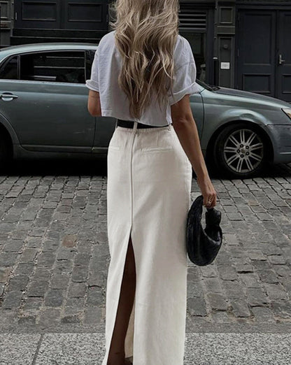 Parisian Slit Maxi Skirt