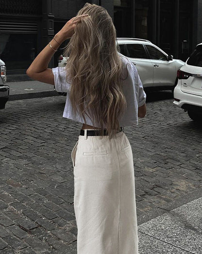 Parisian Slit Maxi Skirt