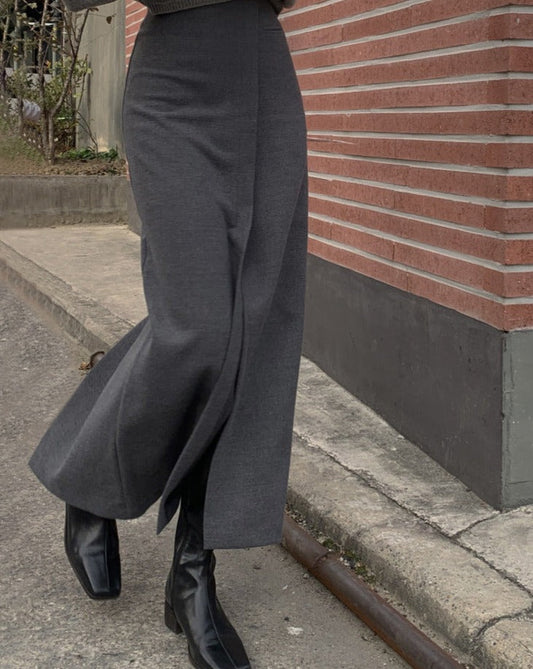 She's Effortless Slit Maxi Skirt