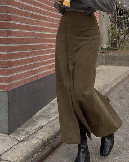 She's Effortless Slit Maxi Skirt