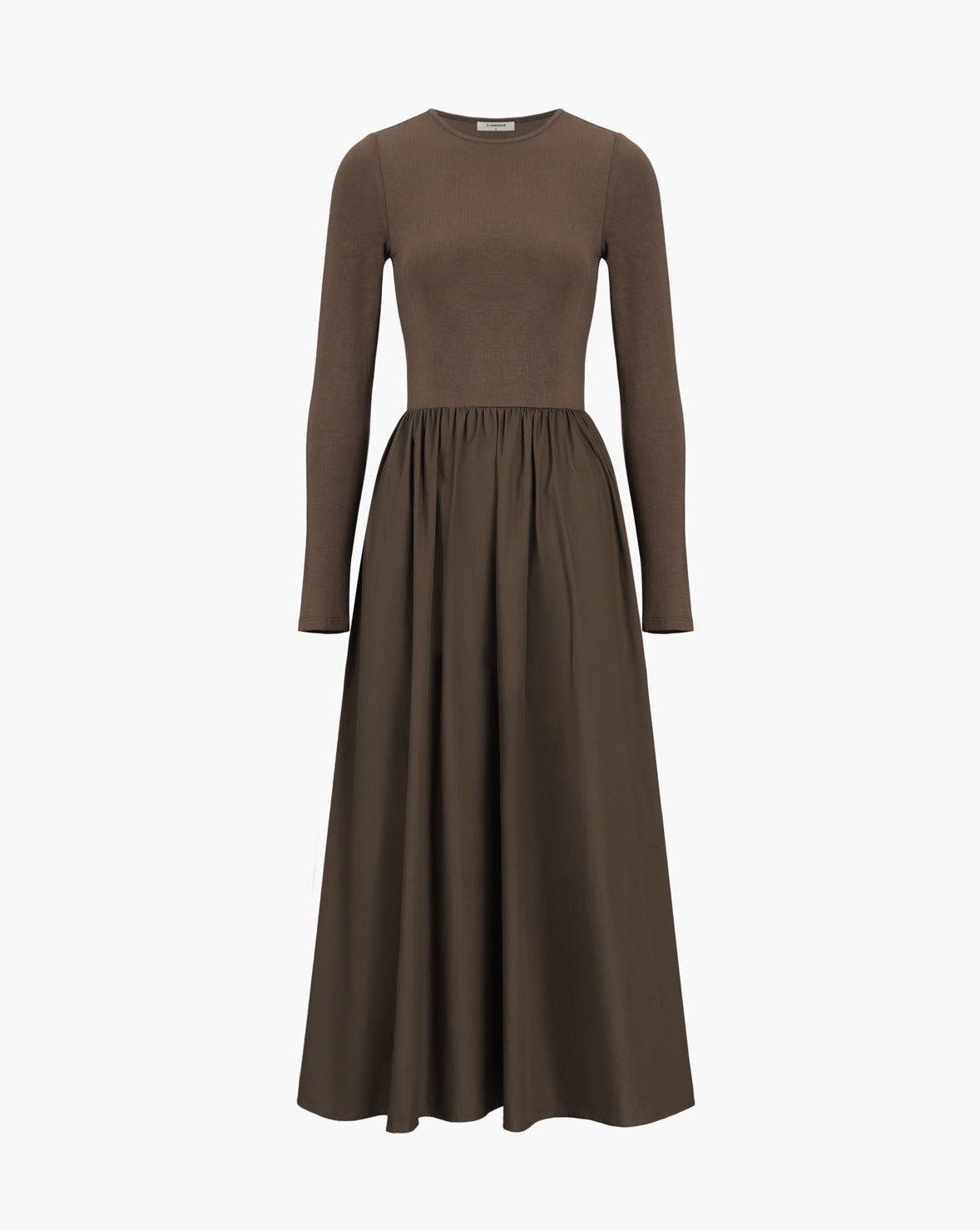 Leisure Pockets Long Sleeve Long Dress