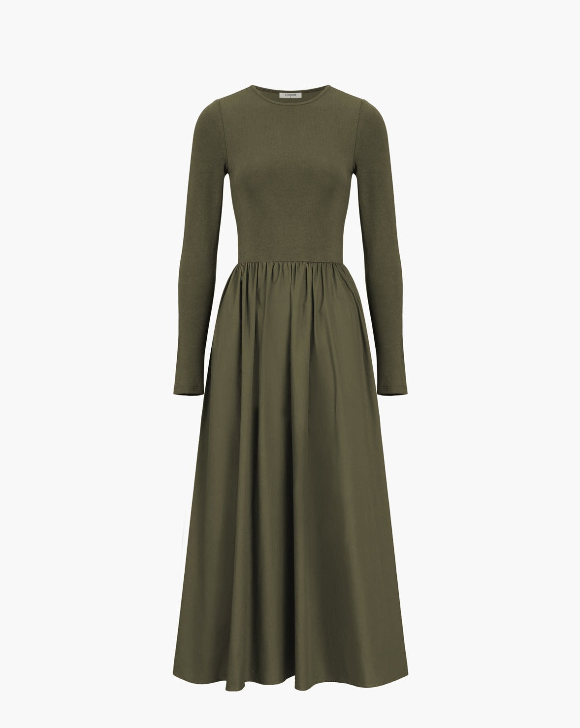 Leisure Pockets Long Sleeve Long Dress