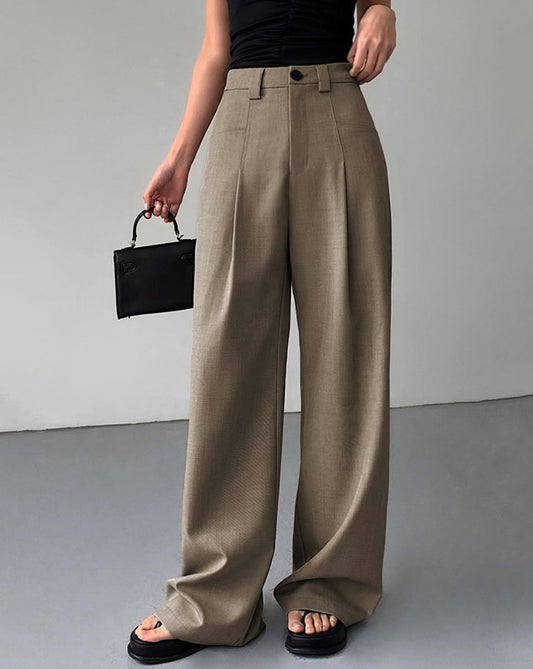 Divine Pleat Wide Leg Dress Pants