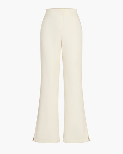 Solid Straight Leg Pants