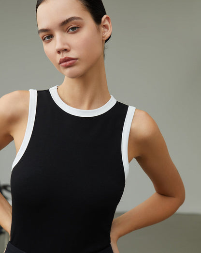 Worth A Million Contrast Trim Tank Top