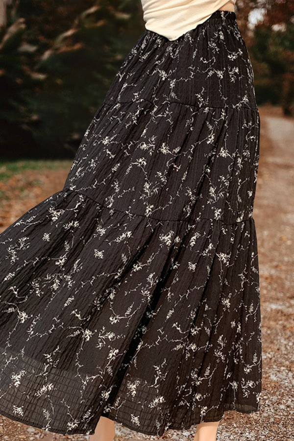 Floral Print Skirt