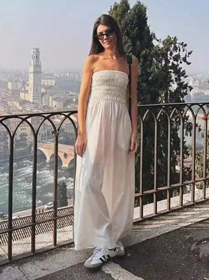 Isabella's Island Tube Top Sleeveless Maxi Dress