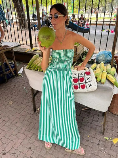 Isabella's Island Tube Top Sleeveless Maxi Dress