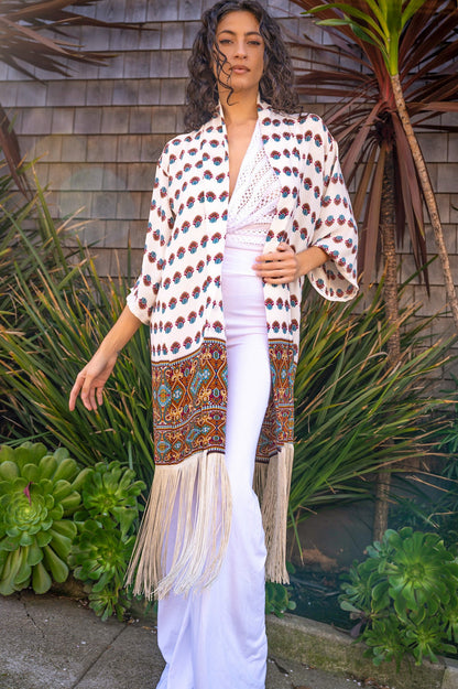 FRINGE ROBE - NILE