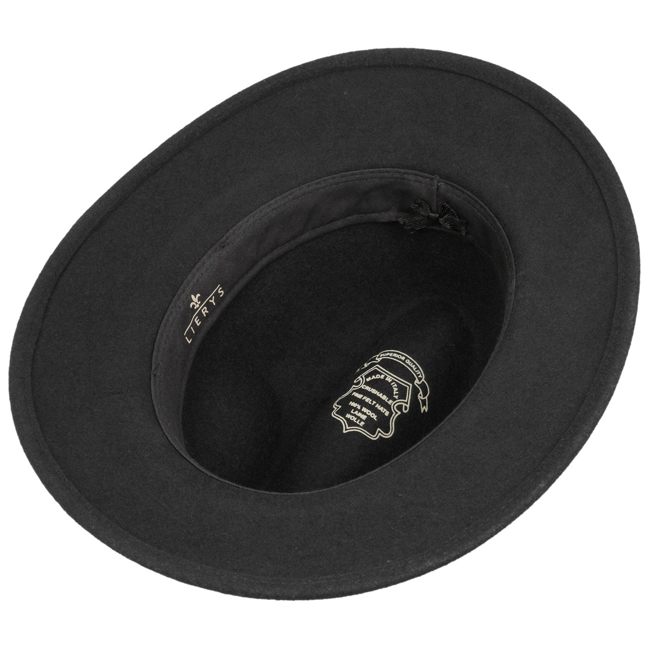 Old-World Wool Felt Fedora Hat