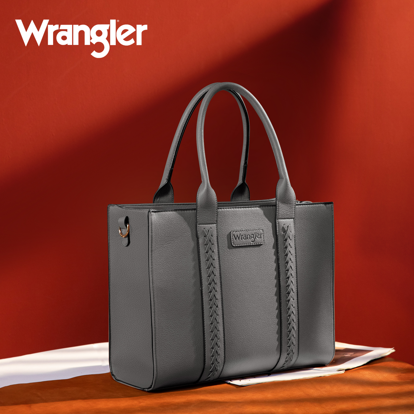 Wrangler Tote Bag for Women Zipper Shoulder Handbag