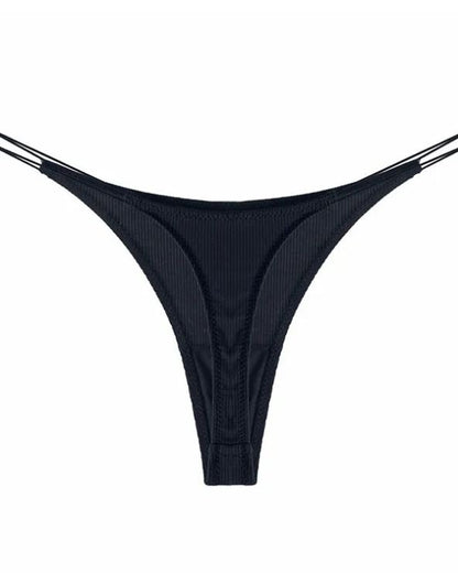 Female Breathable Double Strapes One-piece Thong