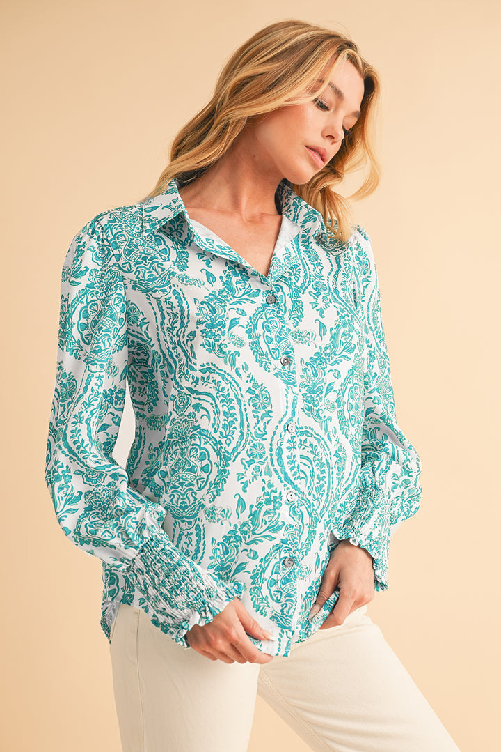 Ethnic Pattern Printed Shirt