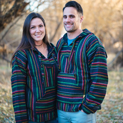 Reggae Mexican Drug Rug Baja Hoodie