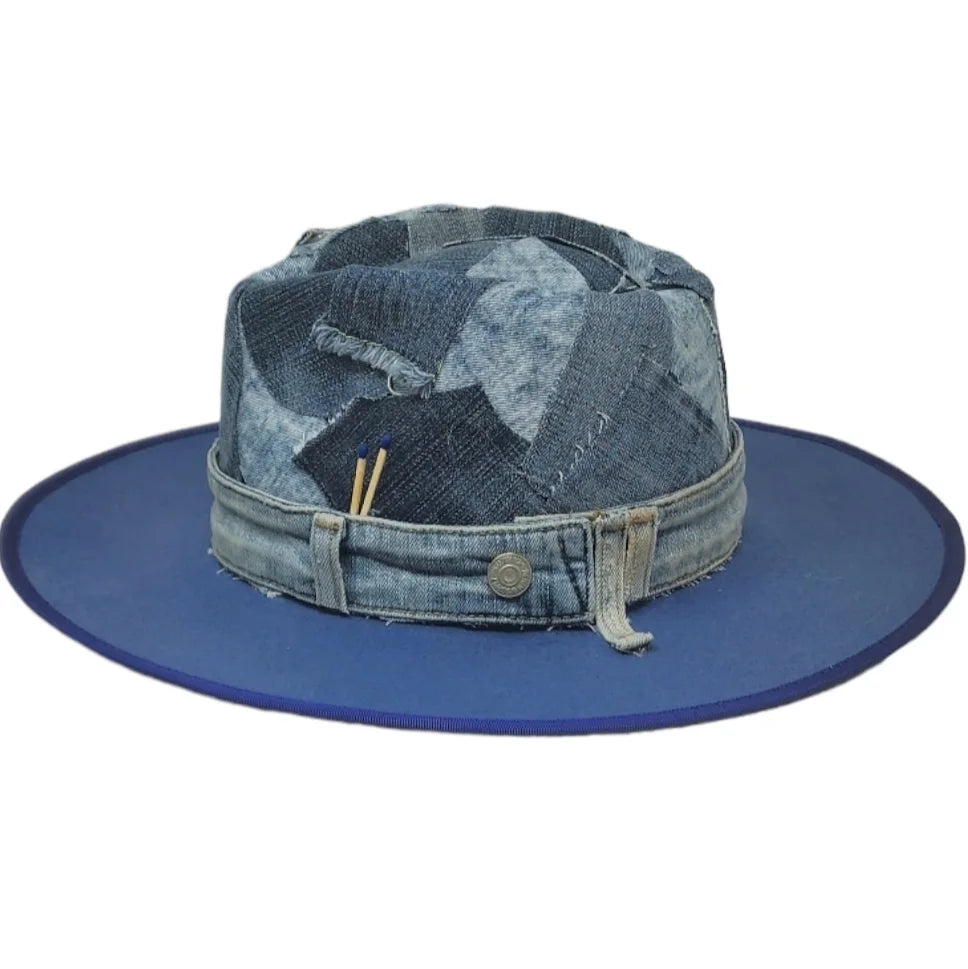 Denim Fedora Hat