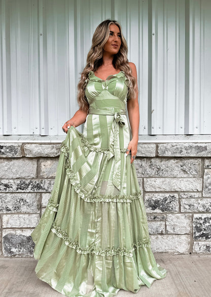 Sage Garden Maxi Dress