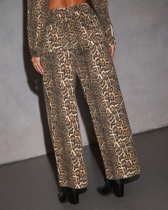 Cropped Animal Print Jacket