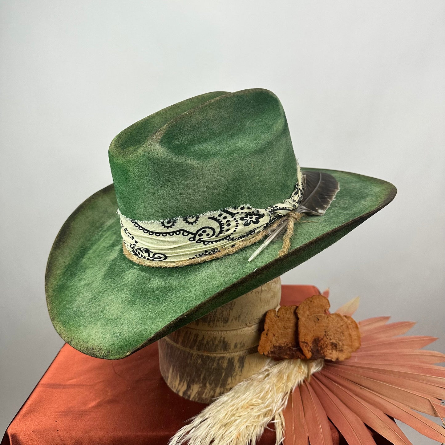 Green Distressed western