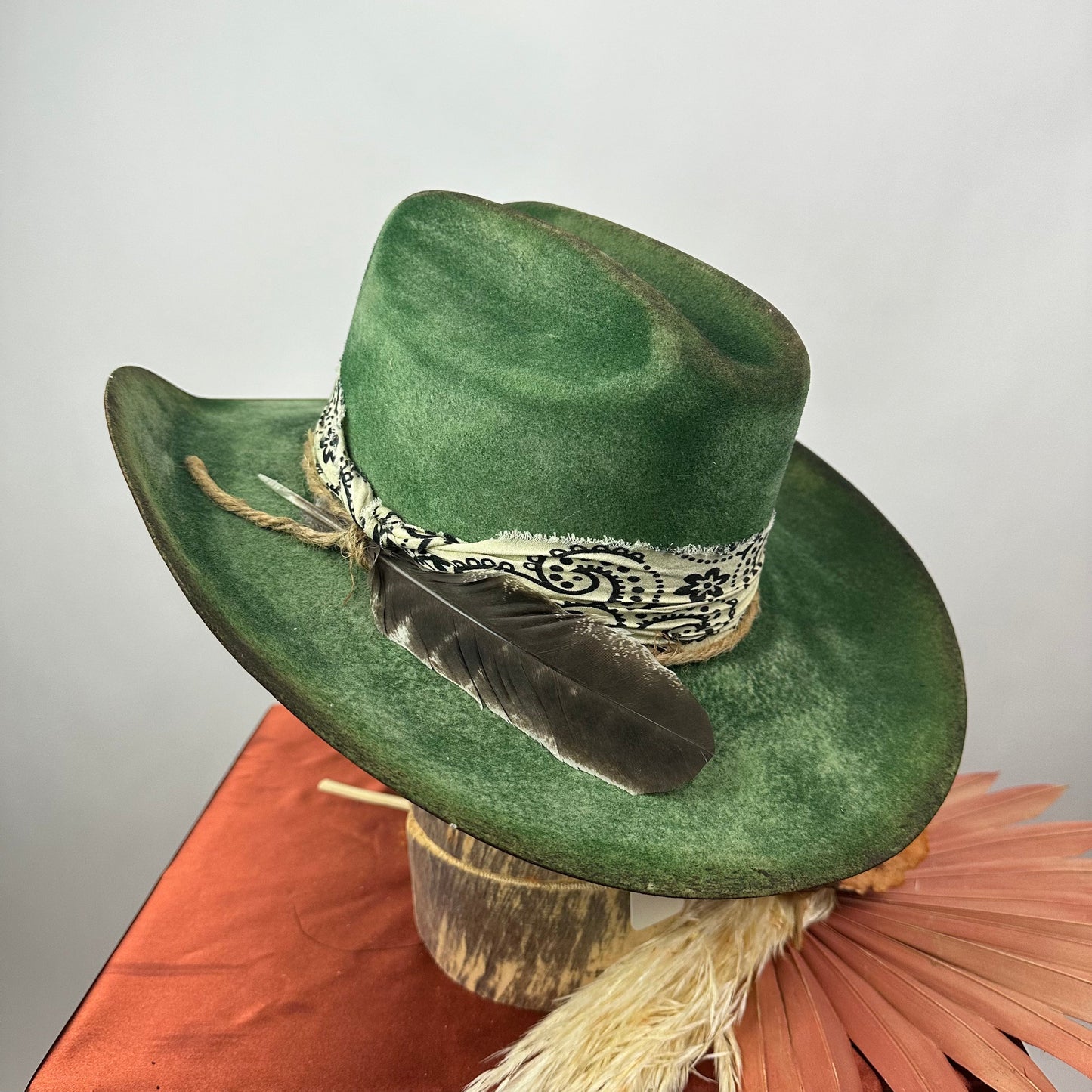 Green Distressed western