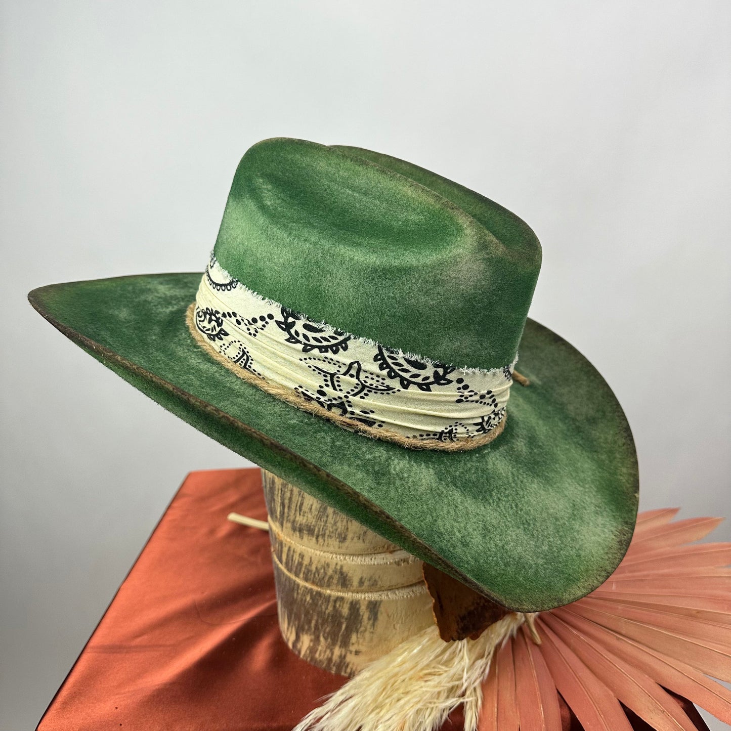 Green Distressed western