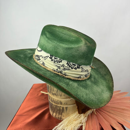 Green Distressed western