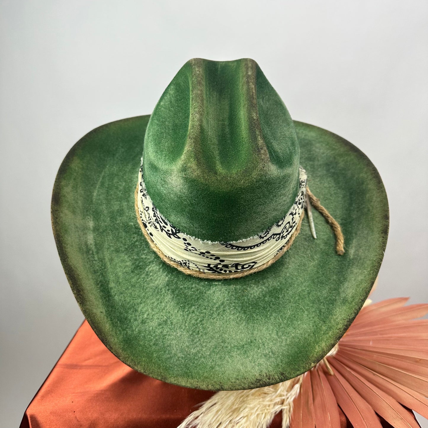 Green Distressed western