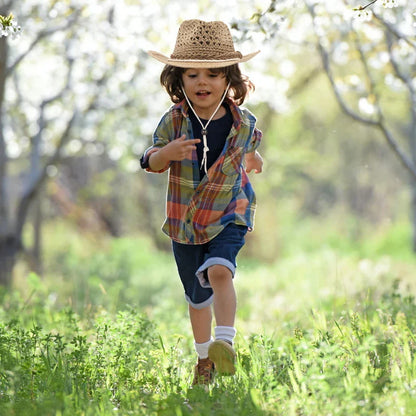 Kid's Cowboy Ring Top Straw Hat