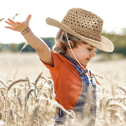 Kid's Cowboy Ring Top Straw Hat